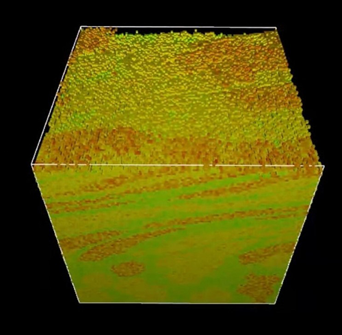 Plastic Strain Accumulation in Rail Steel 3D Render